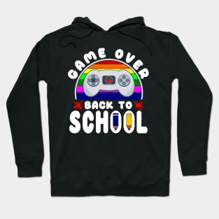 Funny Game Over Kids Student Back To School Hoodie